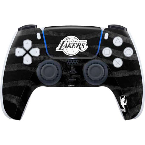 NBA Los Angeles Lakers Black Animal Print PS5 Controller Skin
