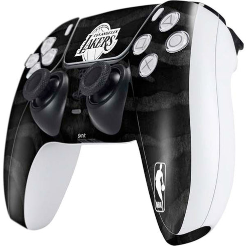 NBA Los Angeles Lakers Black Animal Print PS5 Controller Skin