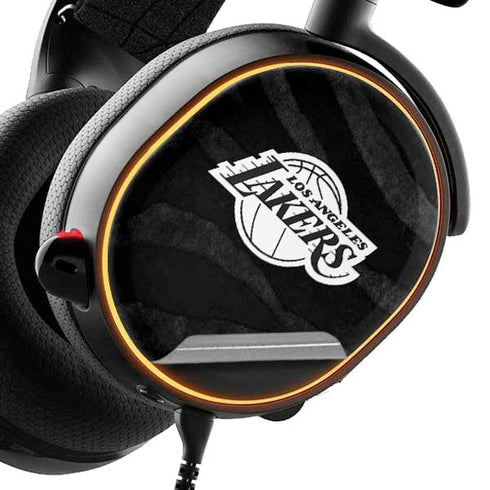 NBA Los Angeles Lakers Black Animal Print SteelSeries Arctis 3 Skin