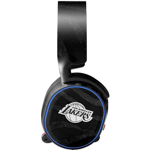NBA Los Angeles Lakers Black Animal Print SteelSeries Arctis 5 Skin