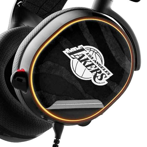 NBA Los Angeles Lakers Black Animal Print SteelSeries Arctis 5 Skin