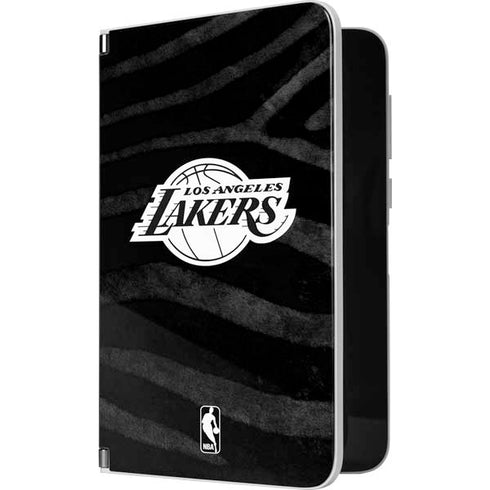 NBA Los Angeles Lakers Black Animal Print Surface Duo Skin