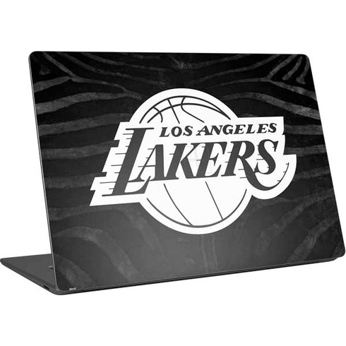 NBA Los Angeles Lakers Black Animal Print Surface Laptop 4 15in Skin