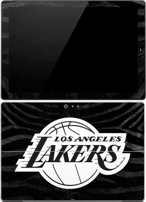 NBA Los Angeles Lakers Black Animal Print Surface Pro 4 Skin