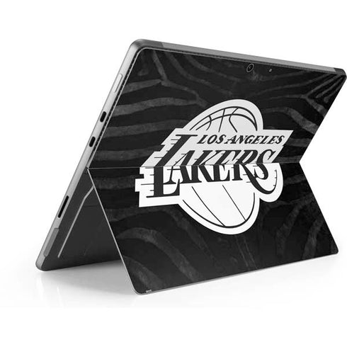 NBA Los Angeles Lakers Black Animal Print Surface Pro 9 Skin