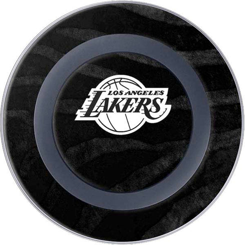 NBA Los Angeles Lakers Black Animal Print Wireless Charger Skin
