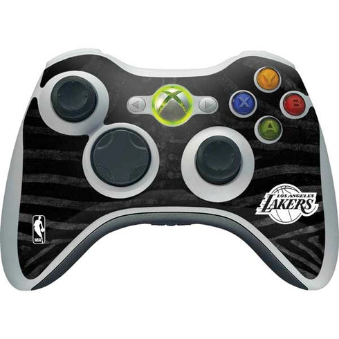 NBA Los Angeles Lakers Black Animal Print Xbox 360 Wireless Controller Skin