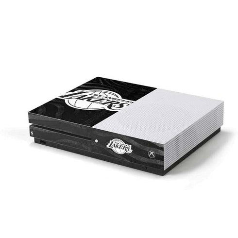 NBA Los Angeles Lakers Black Animal Print Xbox One S Console Skin