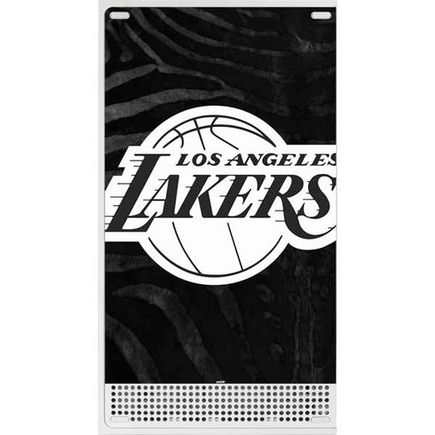 NBA Los Angeles Lakers Black Animal Print Xbox Series S Skins