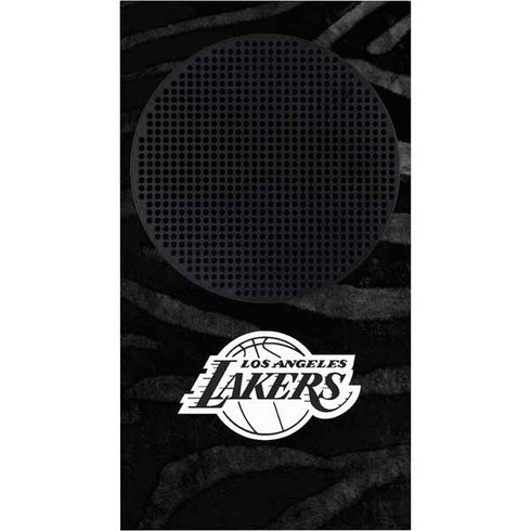 NBA Los Angeles Lakers Black Animal Print Xbox Series S Console Skin