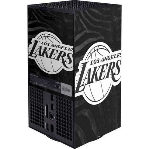 NBA Los Angeles Lakers Black Animal Print Xbox Series X Bundle Skin