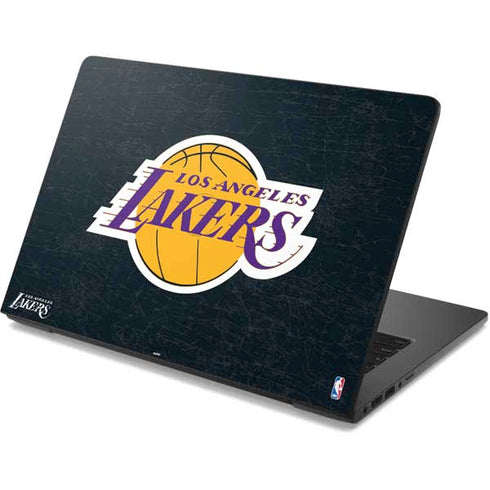 NBA Los Angeles Lakers Black Primary Logo Dell Chromebook Skin