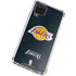 NBA Los Angeles Lakers Black Primary Logo Galaxy A12 Clear Case