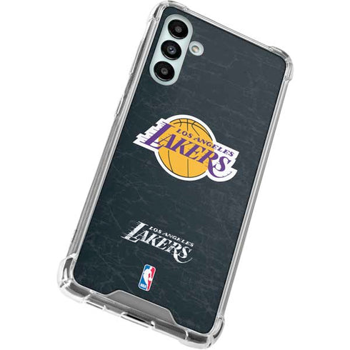 NBA Los Angeles Lakers Black Primary Logo Galaxy A13 5G Clear Case