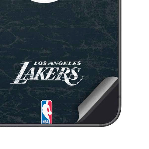 NBA Los Angeles Lakers Black Primary Logo Galaxy A14 5G Skin