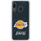 NBA Los Angeles Lakers Black Primary Logo Galaxy A20 Clear Case