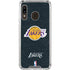 NBA Los Angeles Lakers Black Primary Logo Galaxy A30 Clear Case
