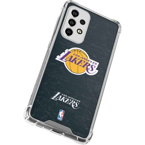 NBA Los Angeles Lakers Black Primary Logo Galaxy A53 5G Clear Case