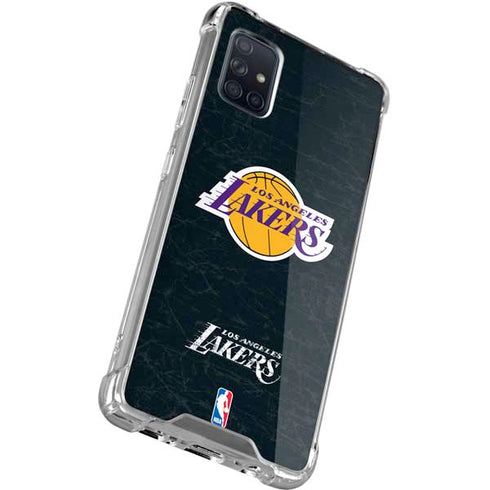 NBA Los Angeles Lakers Black Primary Logo Galaxy A71 5G Clear Case