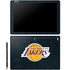 NBA Los Angeles Lakers Black Primary Logo Galaxy Book 12in Skin