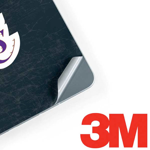 NBA Los Angeles Lakers Black Primary Logo Galaxy Book 12in Skin