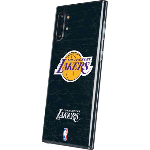 NBA Los Angeles Lakers Black Primary Logo Galaxy Note 10 Plus Skin