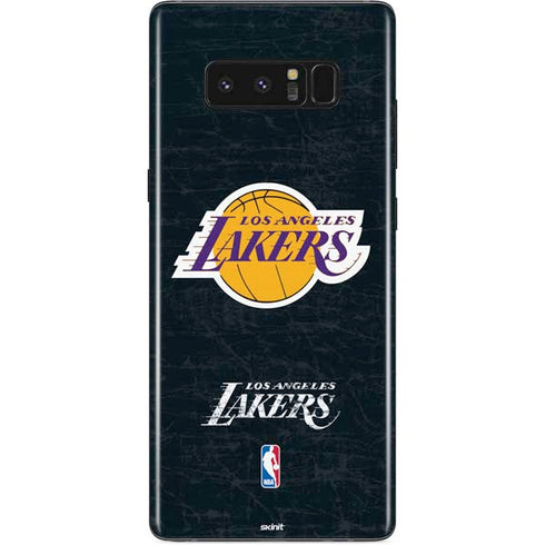 NBA Los Angeles Lakers Black Primary Logo Galaxy Note 8 Skin