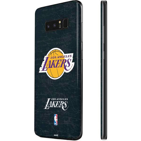 NBA Los Angeles Lakers Black Primary Logo Galaxy Note 8 Skin