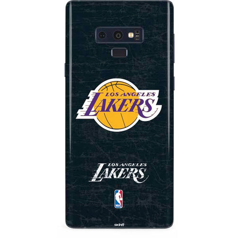 NBA Los Angeles Lakers Black Primary Logo Galaxy Note 9 Skin