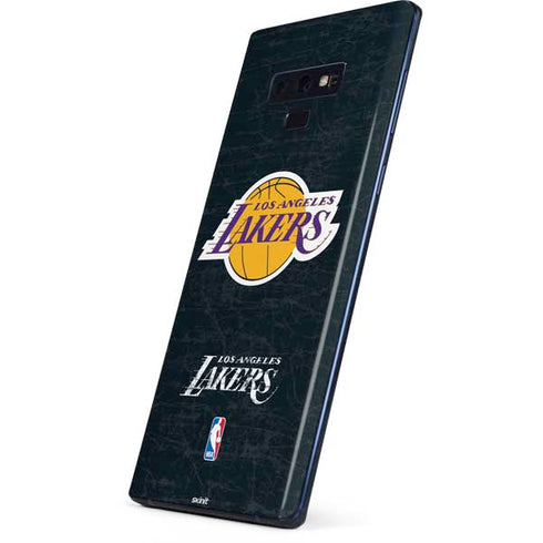 NBA Los Angeles Lakers Black Primary Logo Galaxy Note 9 Skin