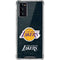 NBA Los Angeles Lakers Black Primary Logo Galaxy Note20 5G Clear Case