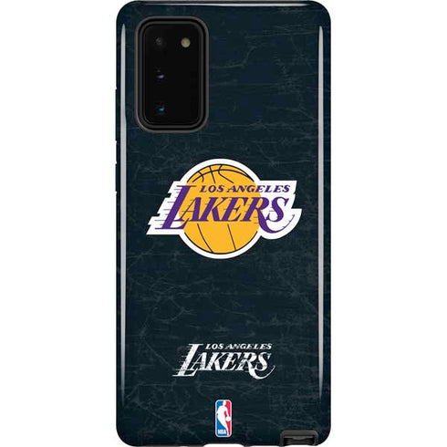 NBA Los Angeles Lakers Black Primary Logo Galaxy Note20 5G Pro Case