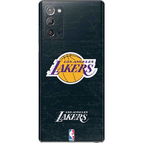NBA Los Angeles Lakers Black Primary Logo Galaxy Note20 5G Skin