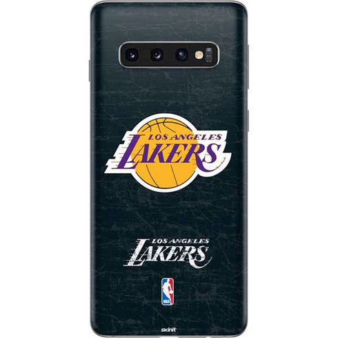 NBA Los Angeles Lakers Black Primary Logo Galaxy S10 Skin