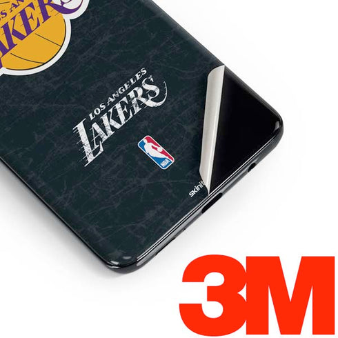 NBA Los Angeles Lakers Black Primary Logo Galaxy S10e Skin