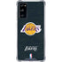 NBA Los Angeles Lakers Black Primary Logo Galaxy S20 FE Clear Case
