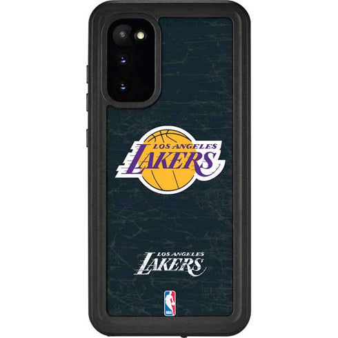 NBA Los Angeles Lakers Black Primary Logo Galaxy S20 Waterproof Case