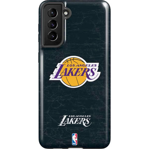 NBA Los Angeles Lakers Black Primary Logo Galaxy S21 Plus 5G Pro Case