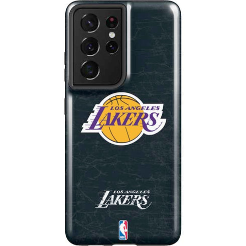 NBA Los Angeles Lakers Black Primary Logo Galaxy S21 Ultra 5G Pro Case