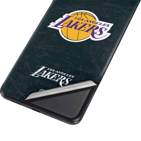 NBA Los Angeles Lakers Black Primary Logo Galaxy S21 Ultra 5G Skin