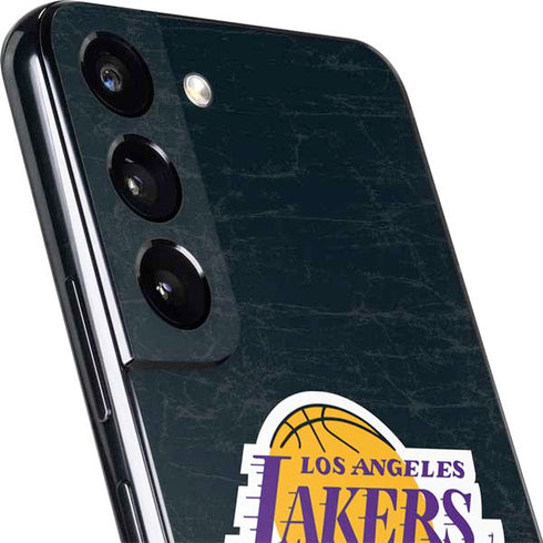 NBA Los Angeles Lakers Black Primary Logo Galaxy S22 Plus Skin