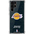NBA Los Angeles Lakers Black Primary Logo Galaxy S22 Ultra Clear Case