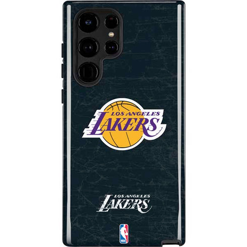 NBA Los Angeles Lakers Black Primary Logo Galaxy S22 Ultra Pro Case