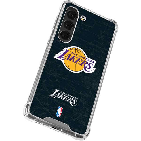 NBA Los Angeles Lakers Black Primary Logo Galaxy S23 Clear Case