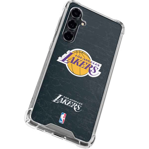 NBA Los Angeles Lakers Black Primary Logo Galaxy S23 FE Clear Case