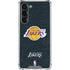 NBA Los Angeles Lakers Black Primary Logo Galaxy S23 Plus Clear Case