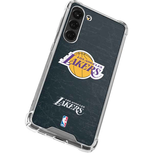 NBA Los Angeles Lakers Black Primary Logo Galaxy S23 Plus Clear Case