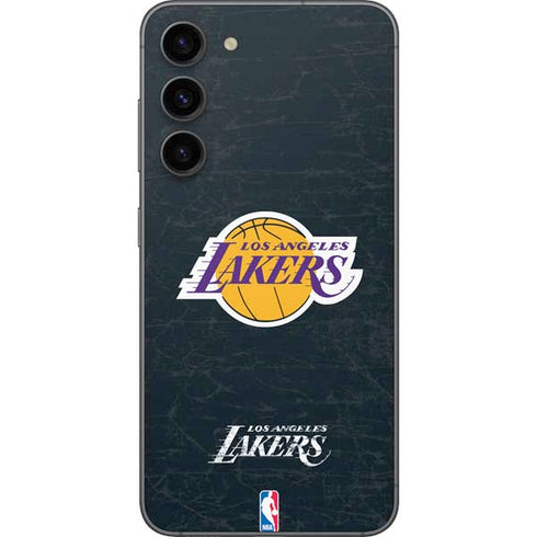 NBA Los Angeles Lakers Black Primary Logo Galaxy S23 Plus Skin