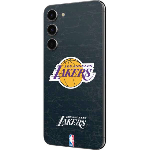 NBA Los Angeles Lakers Black Primary Logo Galaxy S23 Plus Skin