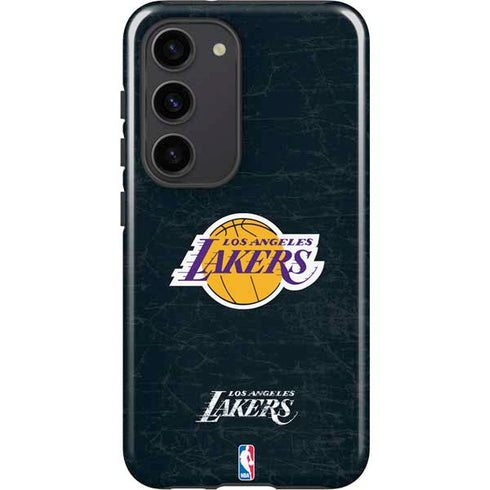 NBA Los Angeles Lakers Black Primary Logo Galaxy S23 Pro Case
